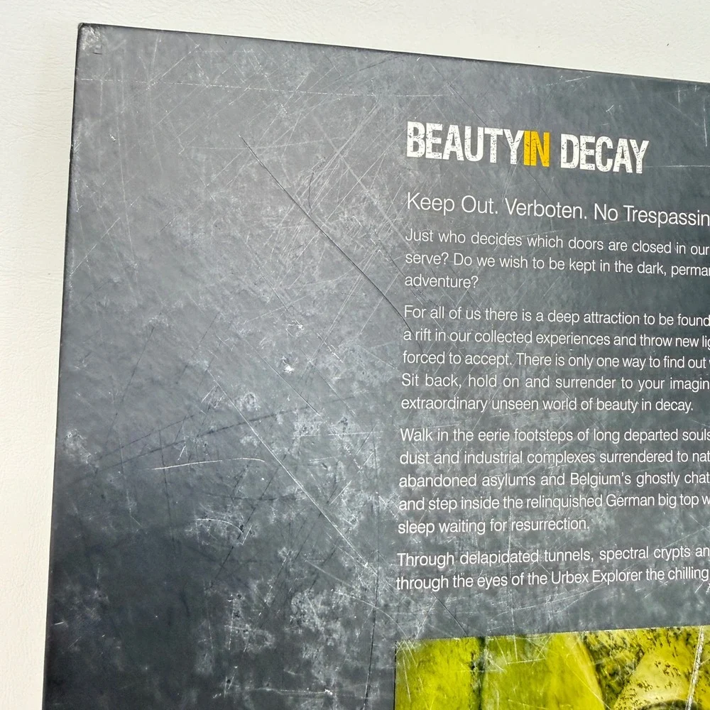Beauty in Decay Urban Exploration Photography Hardcover Book Coffee Table Urbex